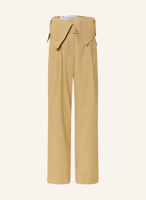 JW ANDERSON Wide leg trousers CAMEL