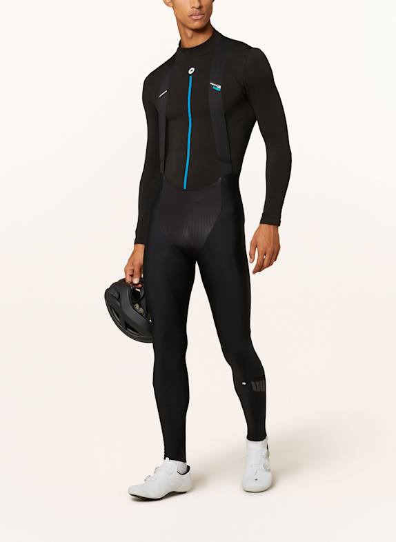 ASSOS Thermo-fietsbroek EQUIPE R WINTER met bretels en gewatteerde inzetstukken ZWART