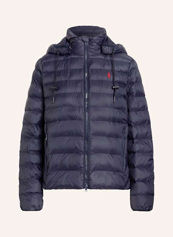 POLO RALPH LAUREN Quilted jacket with detachable hood DARK BLUE