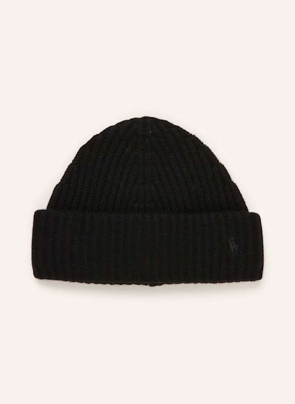 POLO RALPH LAUREN Hat with cashmere BLACK