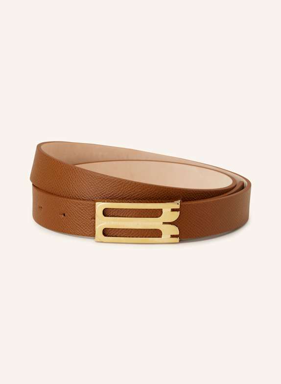 VICTORIA BECKHAM Ledergürtel COGNAC