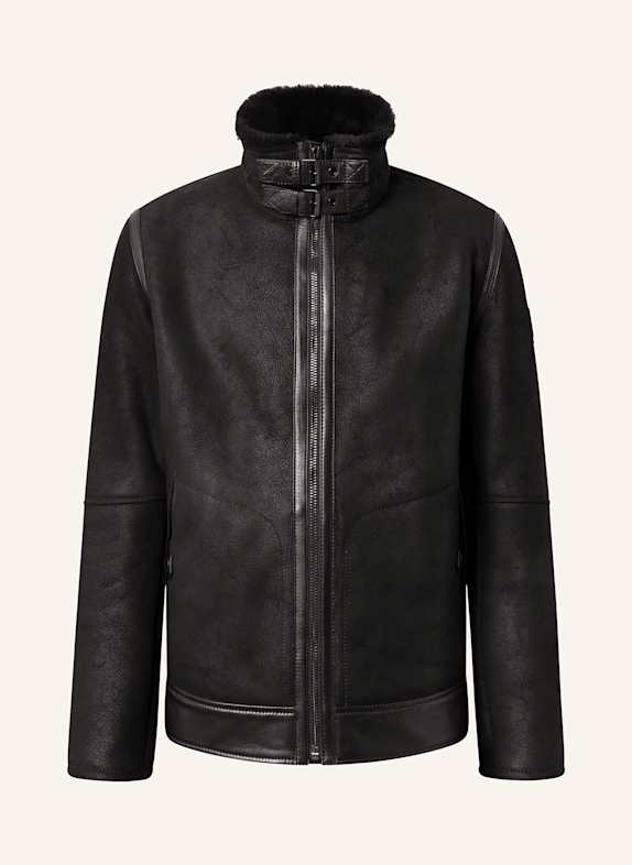 STRELLSON Lederjacke SHELTER SCHWARZ