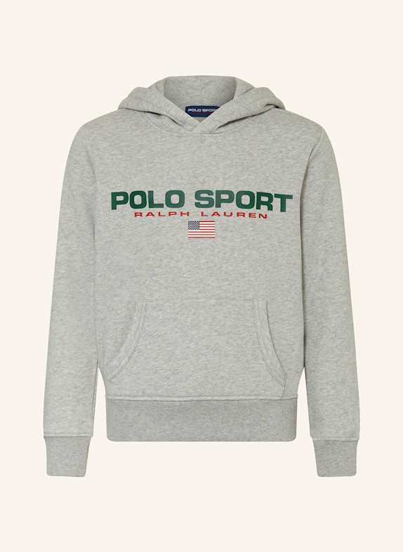 palm angels side stripe knit marine polo shirt item Hoodie HELLGRAU/ GRÜN