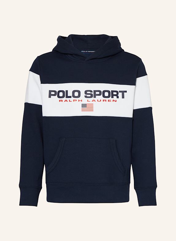 palm angels side stripe knit marine polo shirt item Hoodie DUNKELBLAU/ WEISS