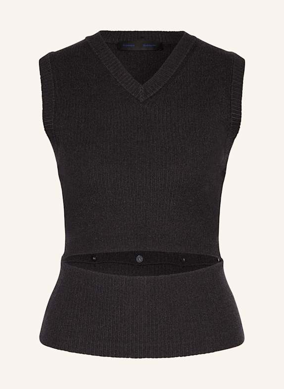 Proenza Schouler Pullunder mit abnehmbarem Saum DUNKELGRAU