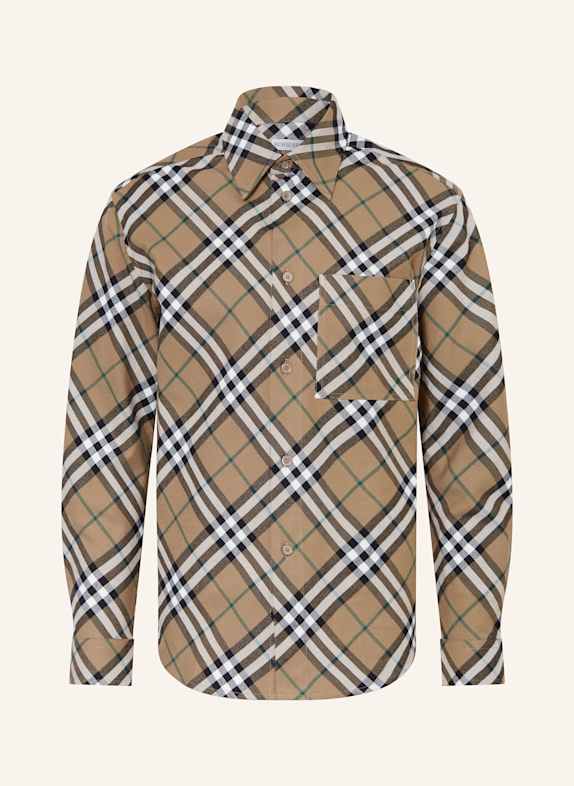 burberry MINI Flanell-Overshirt BRAUN/ SCHWARZ/ WEISS