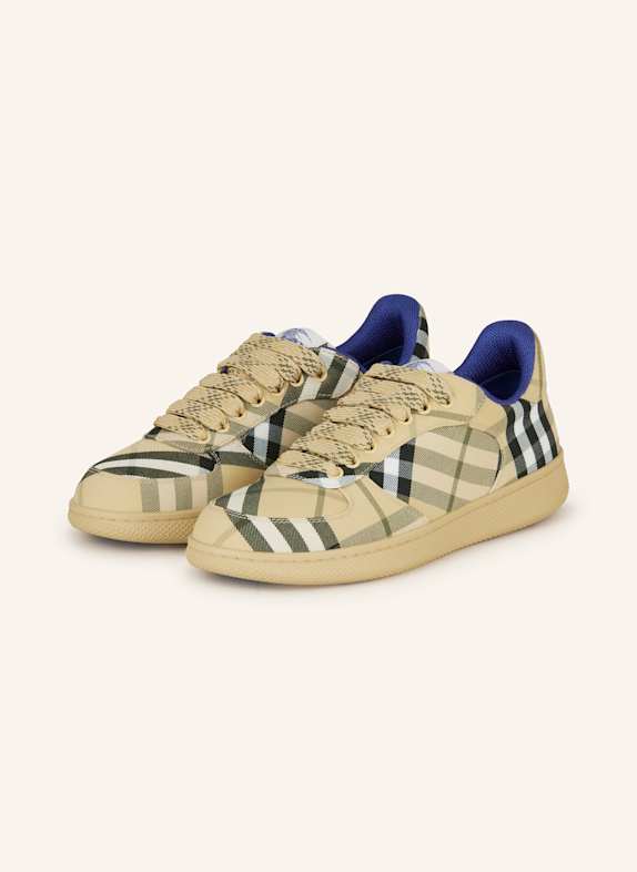 BURBERRY Sneaker TERRACE BEIGE/ DUNKELBLAU/ WEISS
