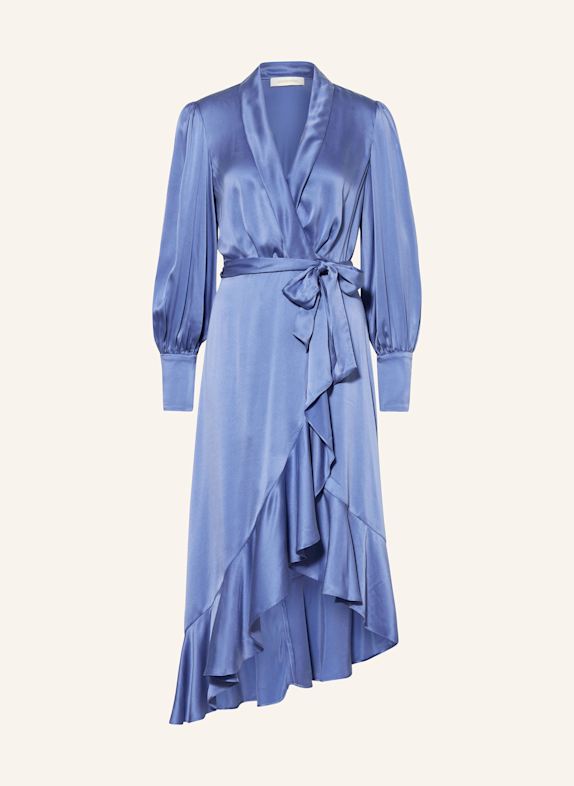 ZIMMERMANN Wrap dress made of silk BLUE