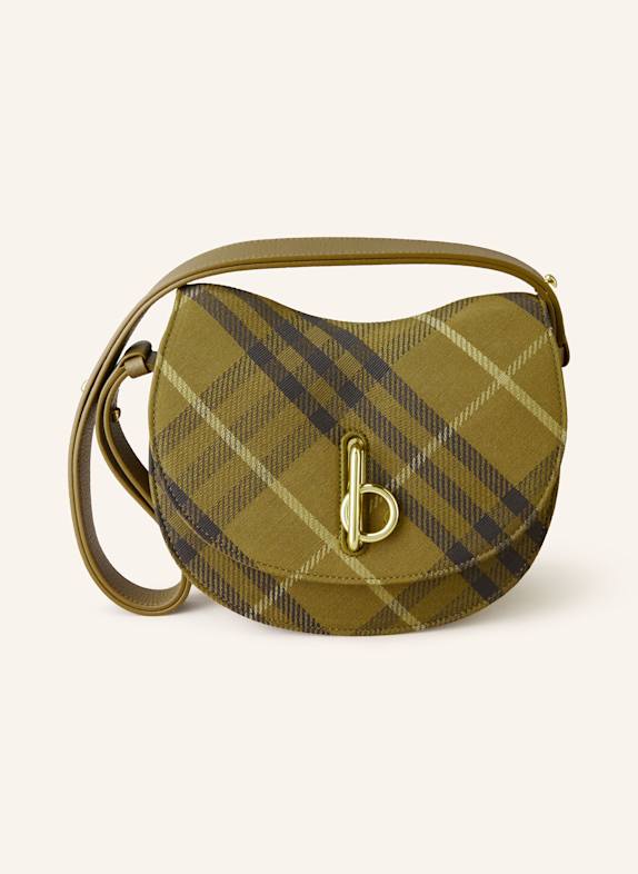 BURBERRY Umhängetasche ROCKING HORSE KHAKI/ SCHWARZ/ CREME