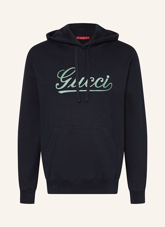 GUCCI Hoodie DUNKELBLAU/ GRÜN