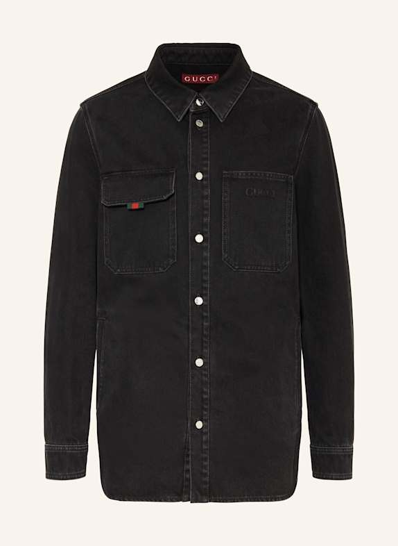 GUCCI Jeans-Overshirt SCHWARZ
