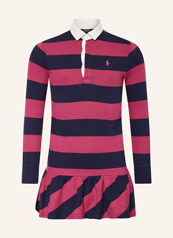 POLO RALPH LAUREN Polokleid PINK/ DUNKELBLAU