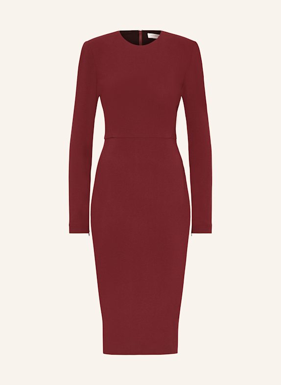 VICTORIA BECKHAM Sukienka koktajlowa CIEMNOCZERWONY