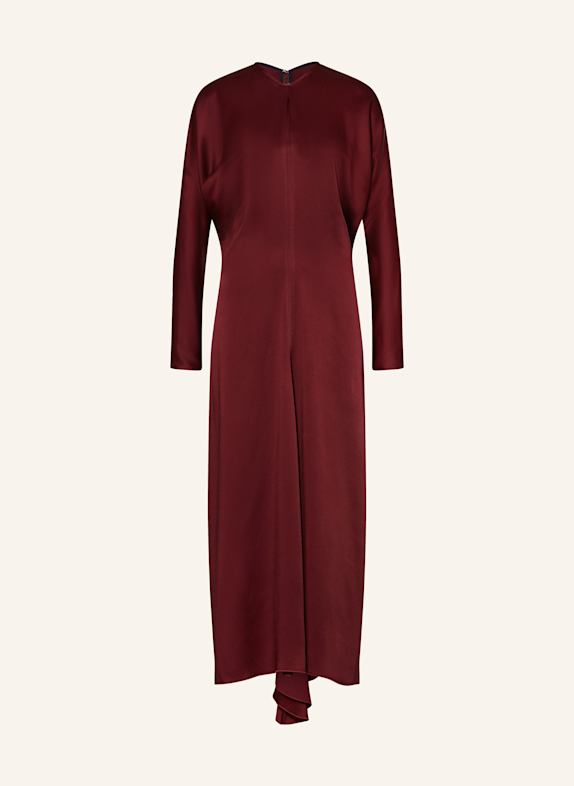 VICTORIA BECKHAM Satinkleid DUNKELROT