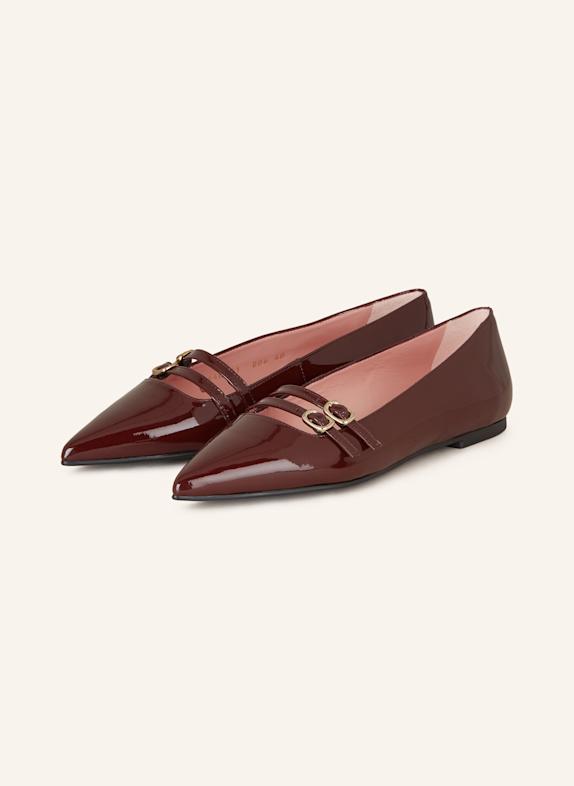 Pretty Ballerinas Mary-Jane-Ballerinas DUNKELROT