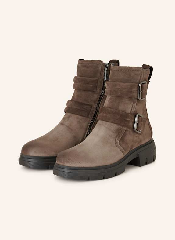 paul green Biker boots DARK BROWN
