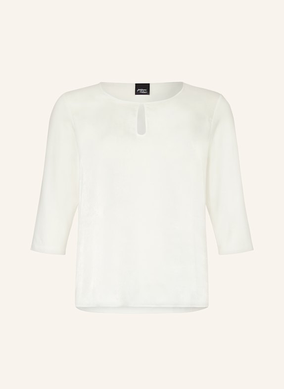 MARINA RINALDI PERSONA ANGIO blouse shirt in a mix of materials WHITE