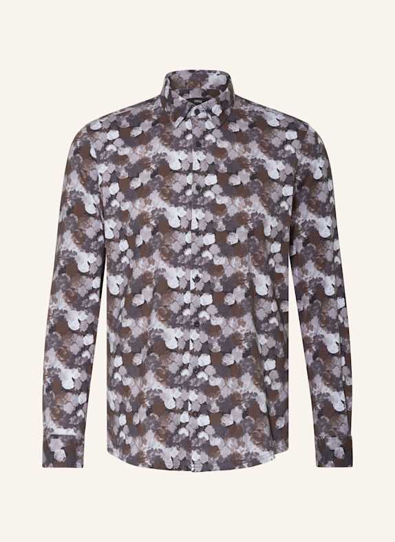 CINQUE Hemd CISPACE-L Regular Fit DUNKELGRAU/ BRAUN
