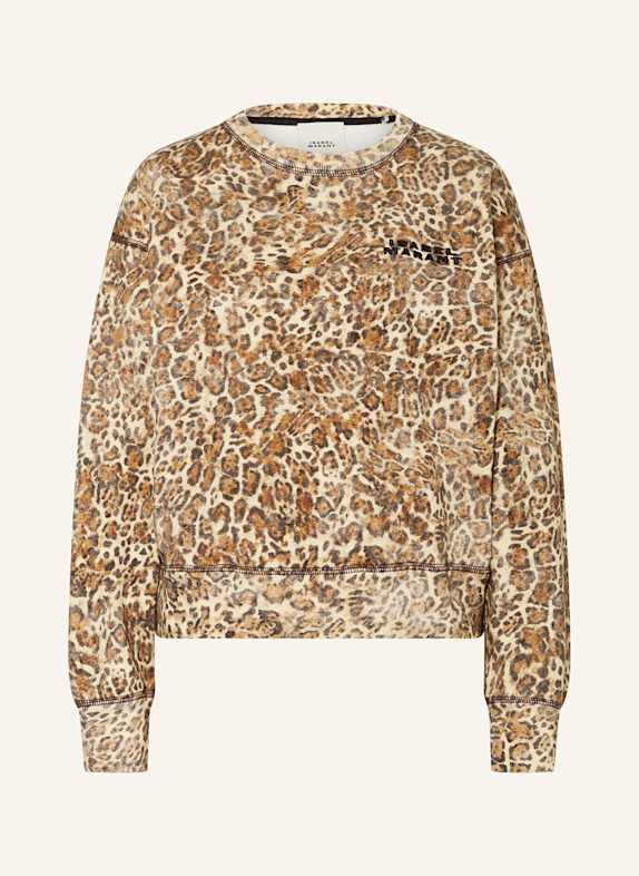 ISABEL MARANT Sweatshirt SHAD GELB/ BRAUN/ GRAU