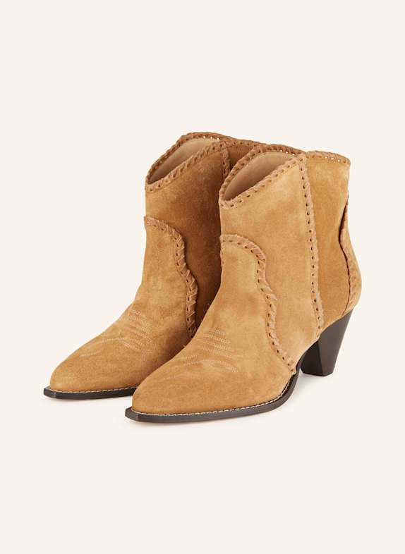 ISABEL MARANT Cowboy Boots DARIZO COGNAC