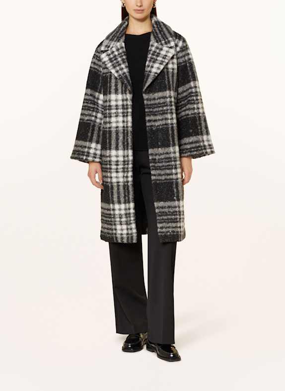monari Oversized-Mantel SCHWARZ/ WEISS