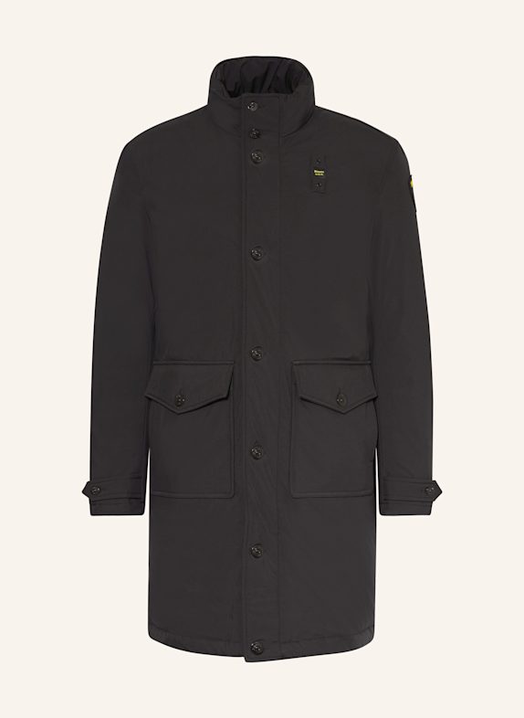 Blauer Daunenparka SCHWARZ