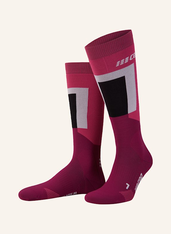 cep Skarpety narciarskie THERMO COMPRESSION 888 pink/purple