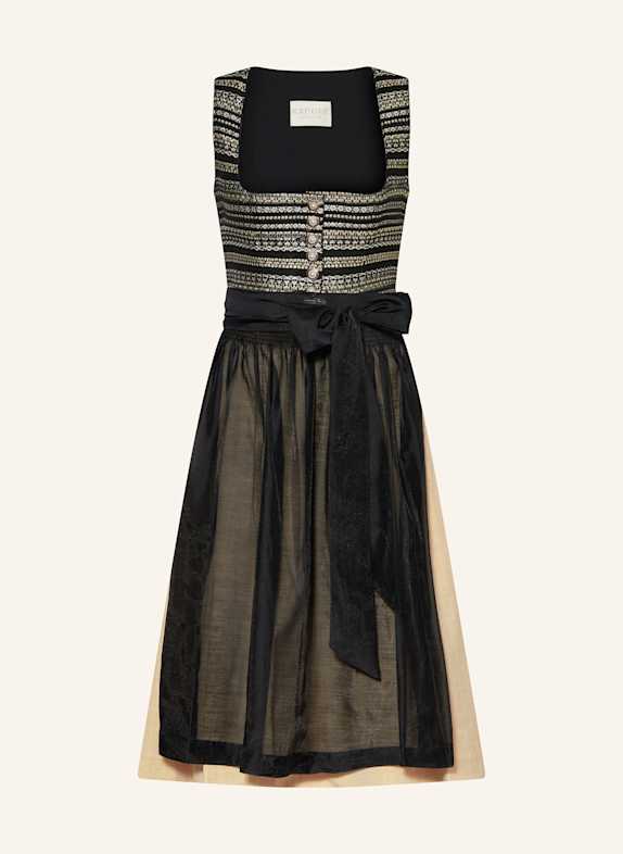 KRÜGER Dirndl SCHWARZ/ GOLD/ HELLBRAUN