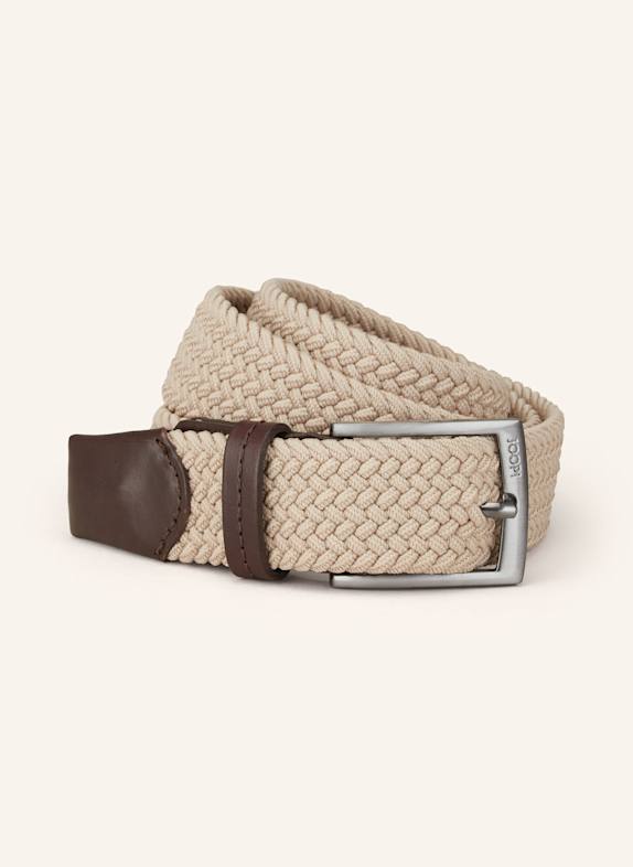 JOOP! Braided belt BEIGE/ DARK BROWN