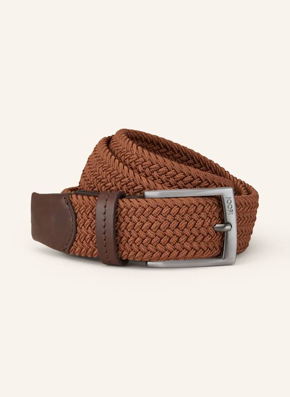 JOOP! Braided belt BROWN
