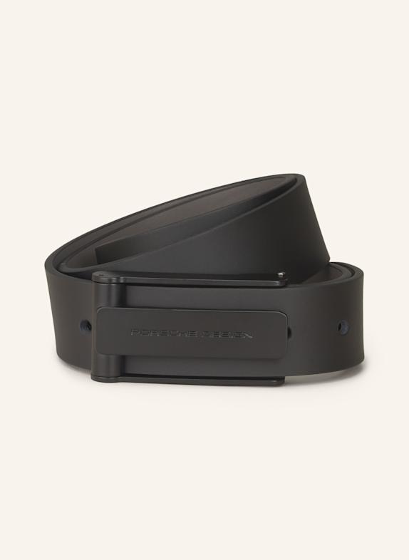 PORSCHE DESIGN Ledergürtel SCHWARZ