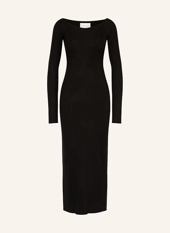 LOULOU STUDIO Strickkleid ANOUSH mit Cashmere SCHWARZ