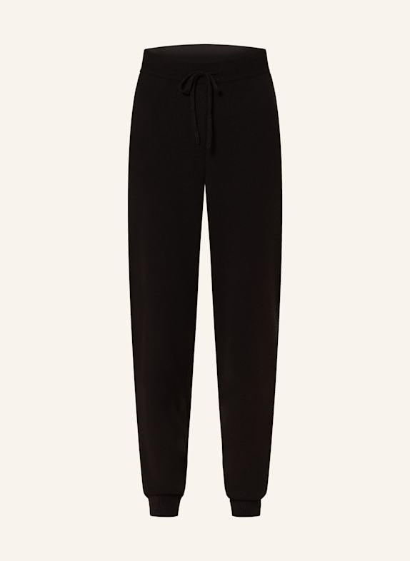 LOULOU STUDIO Strickhose HESPERO im Jogging-Stil aus Cashmere SCHWARZ