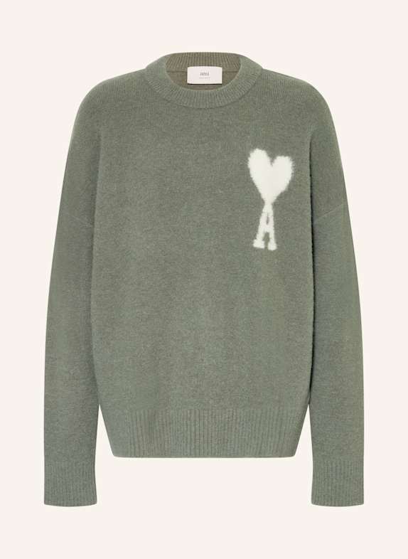 AMI PARIS Alpaka-Pullover MINT/ ECRU
