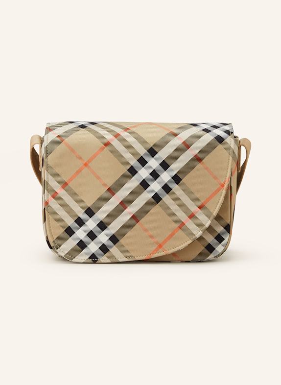 BURBERRY Umhängetasche BEIGE/ SCHWARZ/ ROT