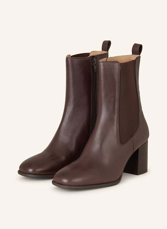 UNISA Chelsea-Boots NECK DUNKELROT