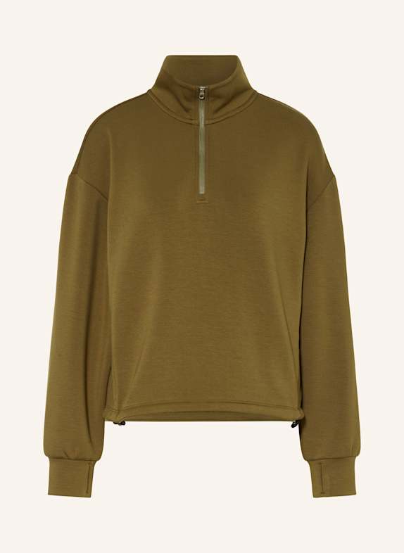 VARLEY SIAN jersey half-zip sweater OLIVE