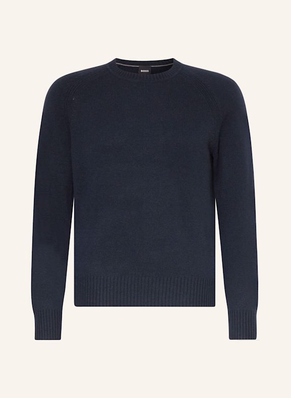 BOSS Cashmere-Pullover EMALVO DUNKELBLAU