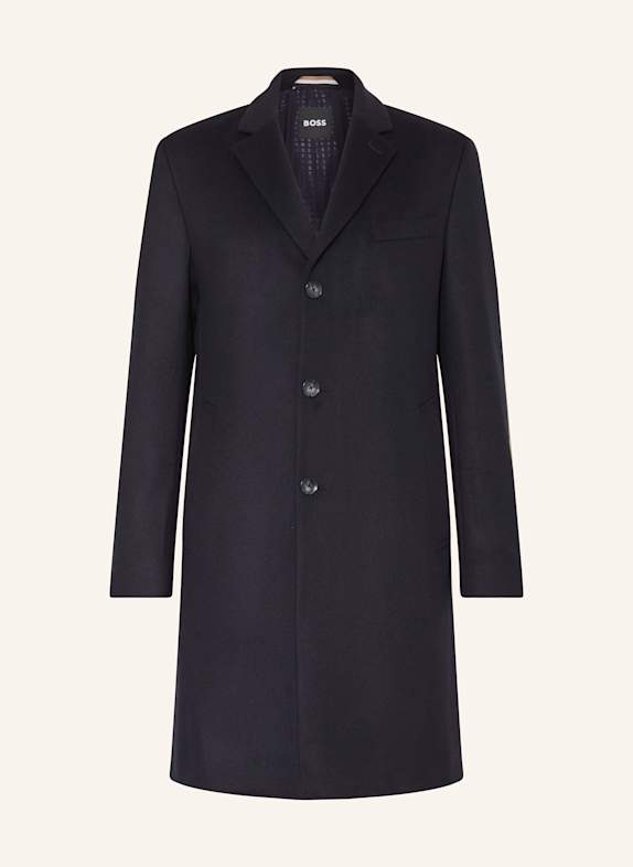 BOSS Wollmantel HYDE DUNKELBLAU