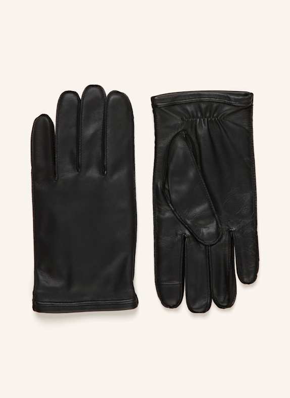 BOSS Lederhandschuhe KRANTON ME mit Touchscreen-Funktion SCHWARZ