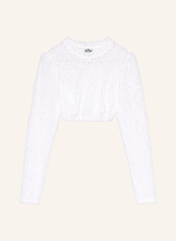 Hammerschmid Dirndlbluse ALINA aus Spitze WEISS