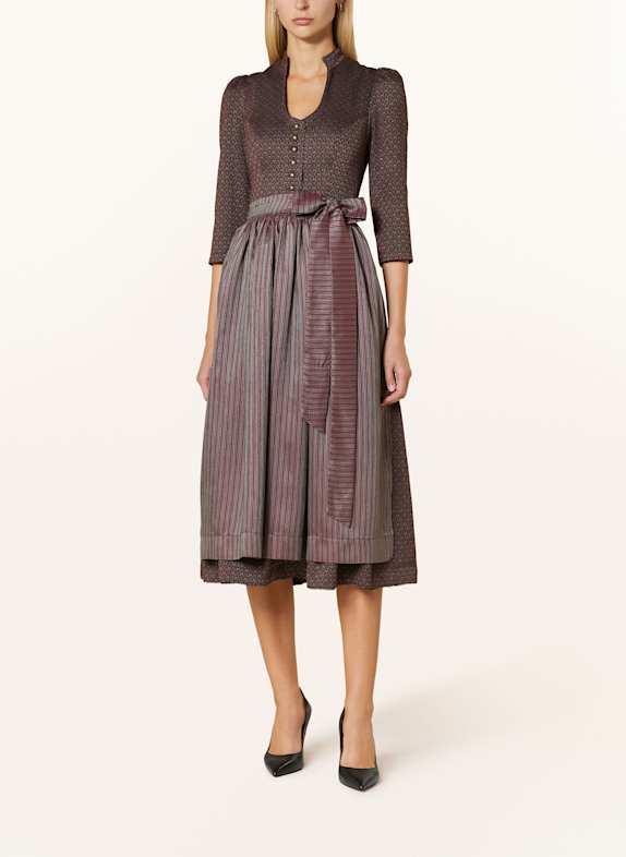 Hammerschmid Dirndl WEITSEE DUNKELROT / HELLBRAUN / GRÜN