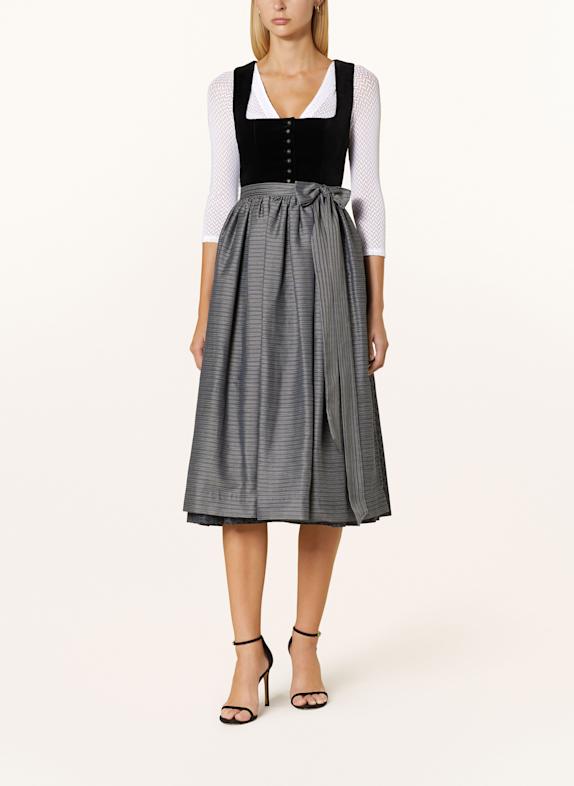 Grasegger Dirndl BRIANNA SCHWARZ/ DUNKELBLAU/ GRAU