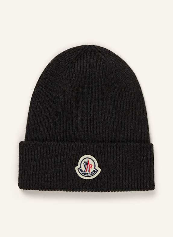 MONCLER Mütze DUNKELGRAU