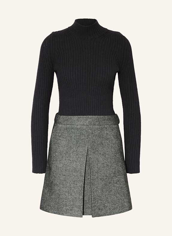 MAX & Co. Kleid ALBORE im Materialmix SCHWARZ