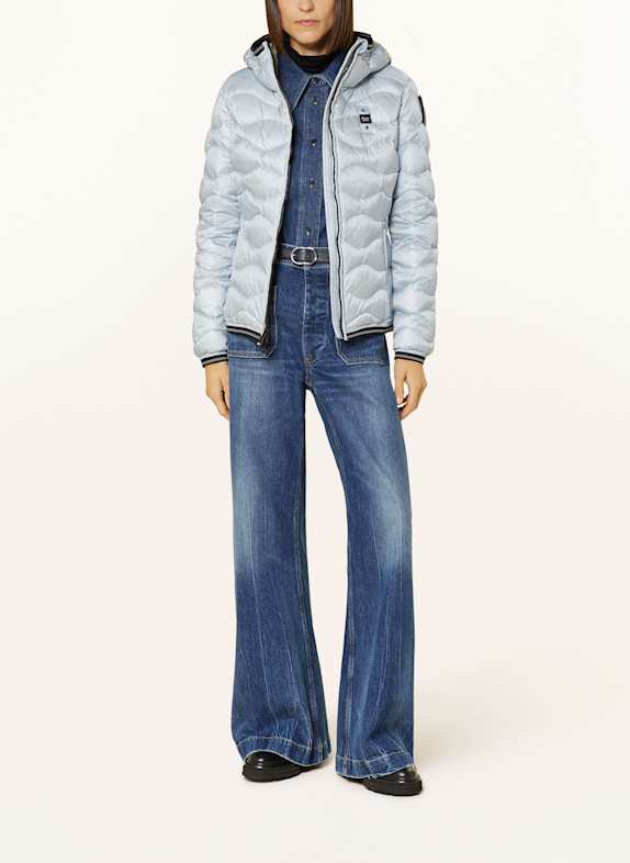 Blauer CAMELIA down jacket with gemstones LIGHT BLUE
