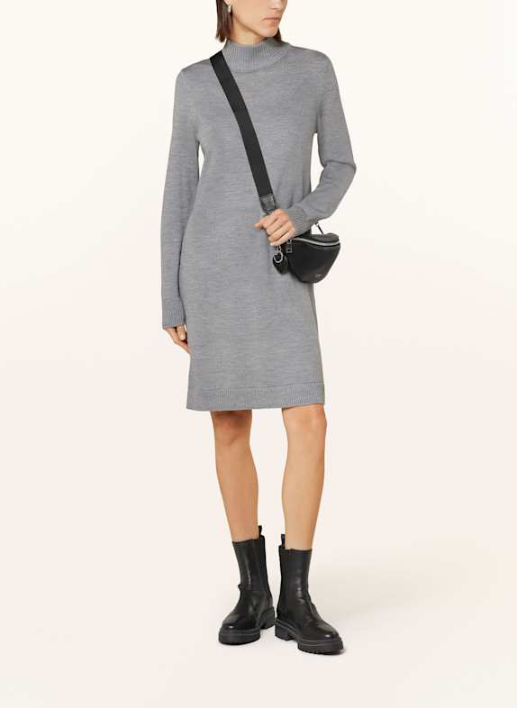 BOSS Strickkleid FABELLAN GRAU