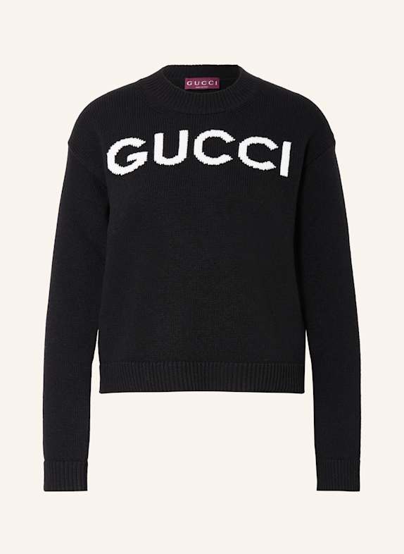GUCCI Sweter 1289 BLACK/IVORY