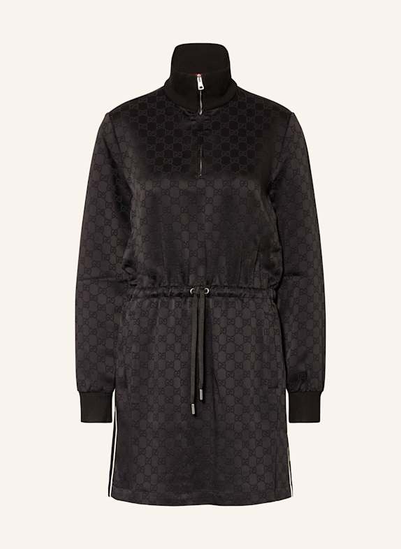 GUCCI Satinkleid SCHWARZ