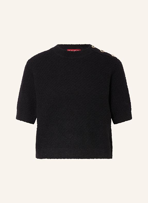 GUCCI Koszulka z bouclé CZARNY